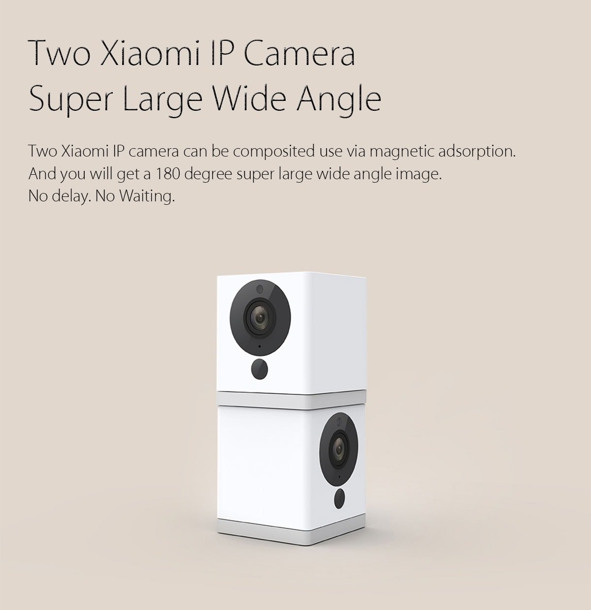 Original Xiaomi xiaofang 1080P Smart WiFi IP Camera Night Vision IR-cut Motion Detection 110 Degree FOV- White and Black