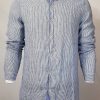 White And Blue Stripe Full Sleeve Shirt