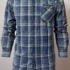 Blue Faded Check Full Sleeve Shirt