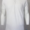 Solid White Polo T Shirt