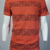 Orange Designed Stripe T-Shirt