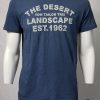 Navy Blue T-Shirt With Big Front Chest Print