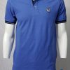 Solid Blue Polo T Shirt