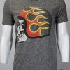 Mixed Grey T-Shirt With Big Front Chest Print