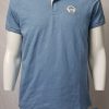 Solid Dull Light Blue Polo T Shirt