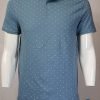 Blue With Light Dots Over All Design Polo T Shirt