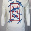 Shark Print White T-Shirt
