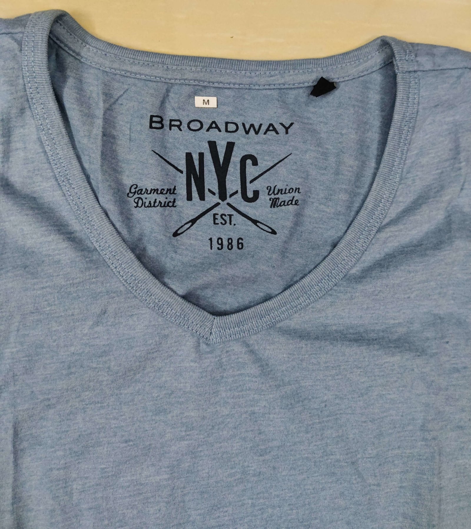 Dull Blue Solid V-Neck T-Shirt Dull Blue Solid V-Neck T-Shirt