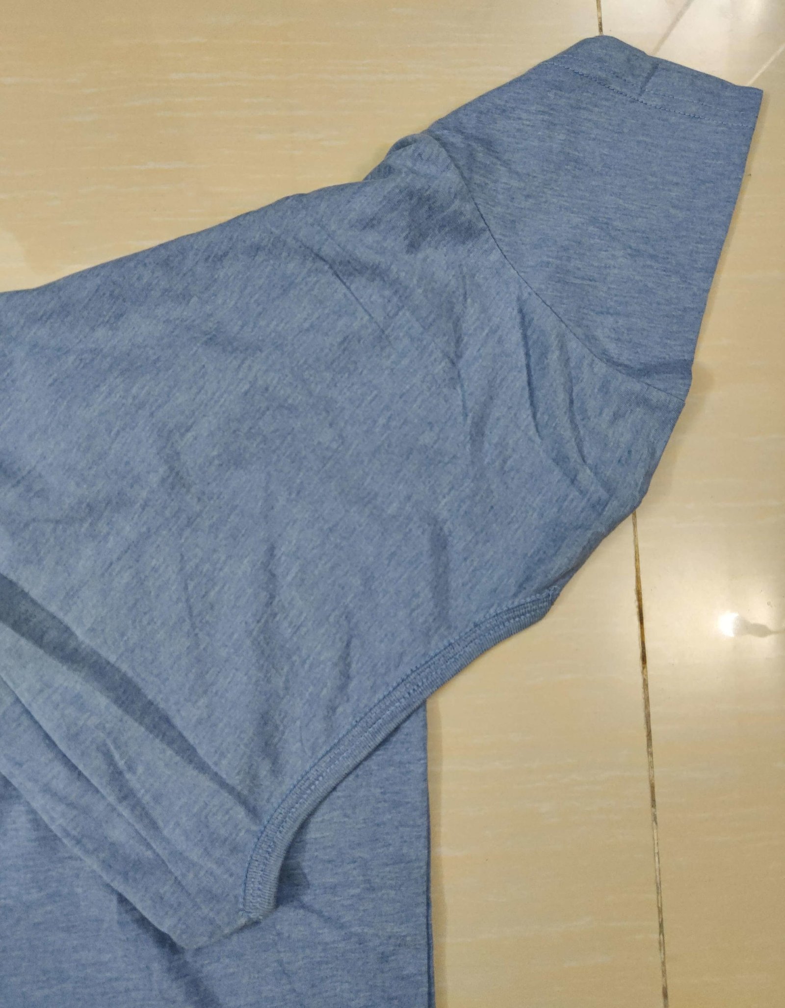 Dull Blue Solid V-Neck T-Shirt Dull Blue Solid V-Neck T-Shirt