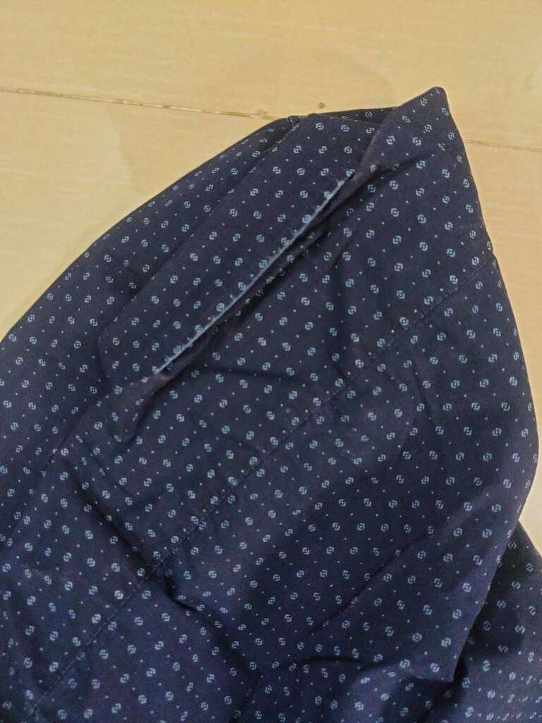 Navy Blue All Over Printed Full Sleeve Shirt Navy Blue All Over Printed Full Sleeve Shirt