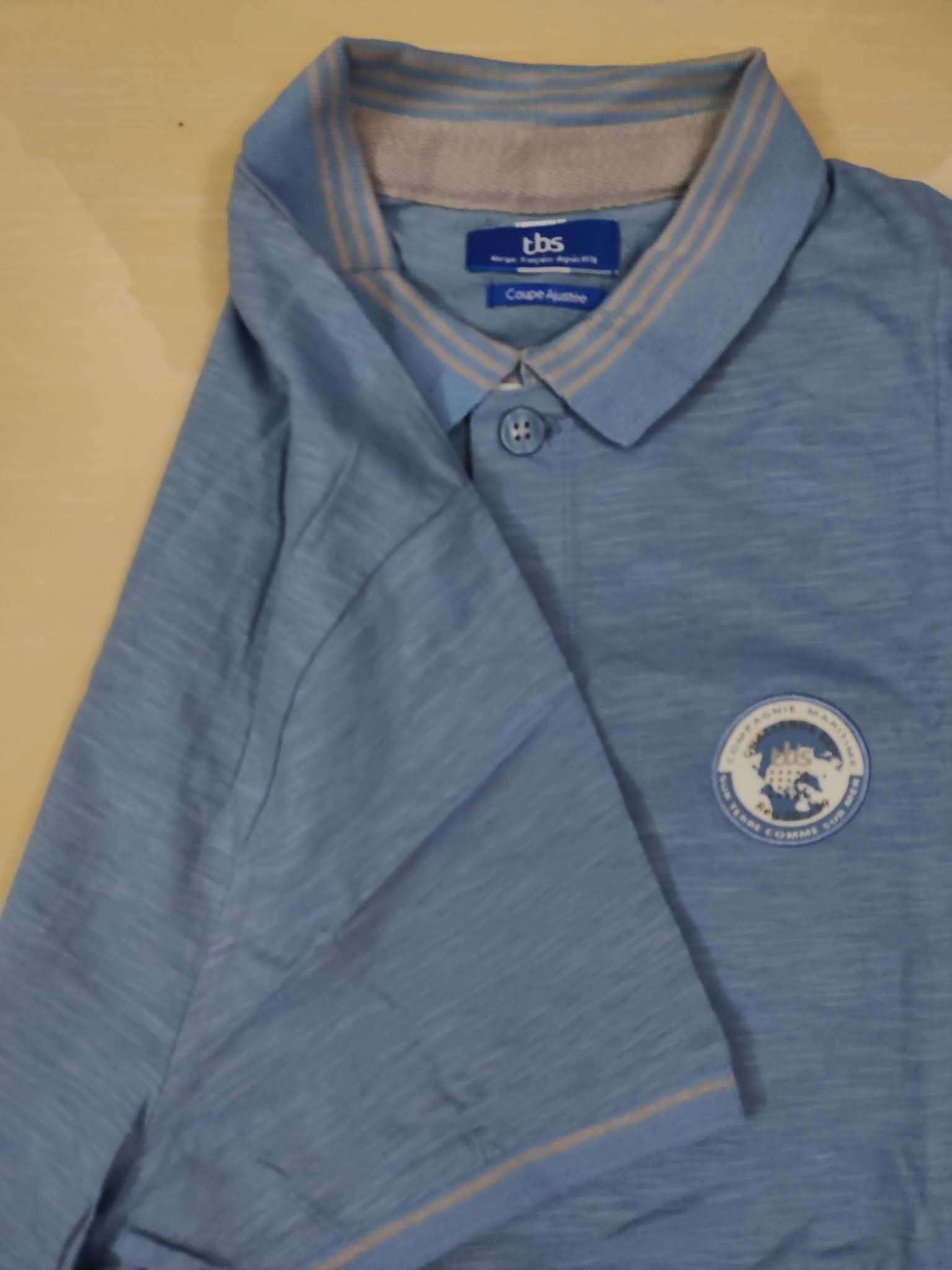 Solid Dull Light Blue Polo T Shirt