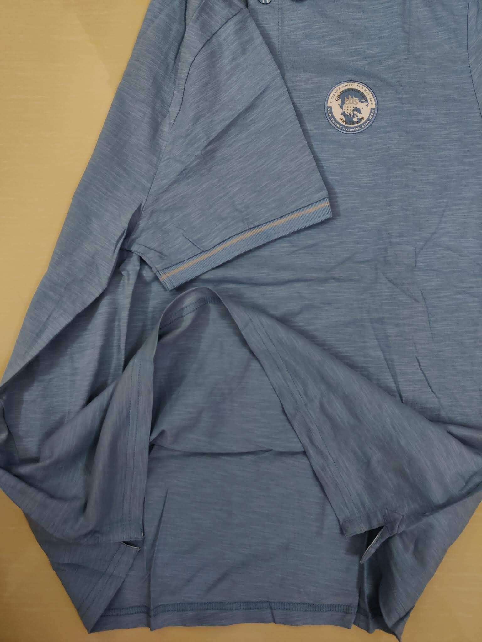 Solid Dull Light Blue Polo T Shirt Solid Dull Light Blue Polo T Shirt