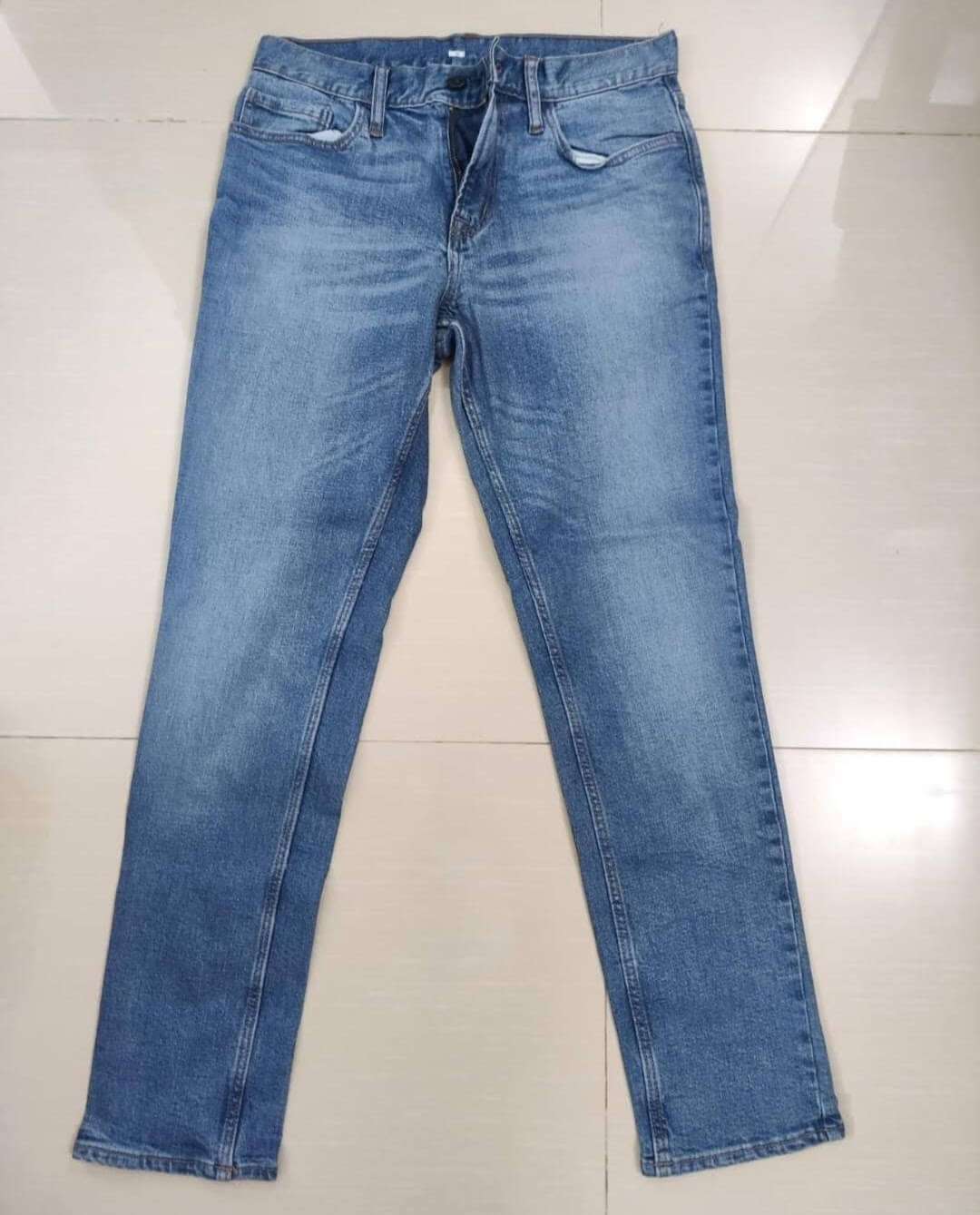 Deep Blue Slight Faded Jeans