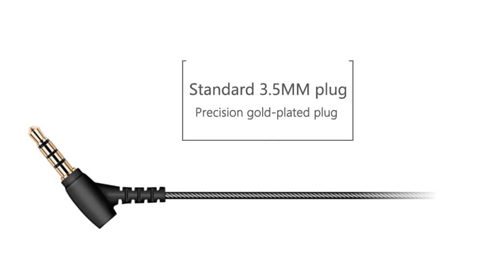 Original QKZ DM10 Earphone Extra Bass Stereo Headphone QKZ DM10 In-ear Earphones Dual Driver Extra Bass Stereo Earbuds with HD Mic and In-line Control- Black