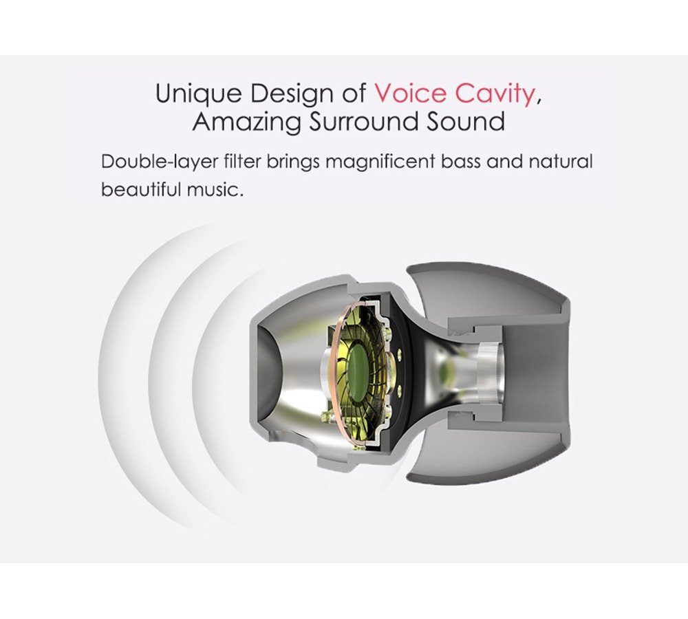 UIISII HM7 In-ear Wired Fragrance Music Earphones with On-cord Control- Silver