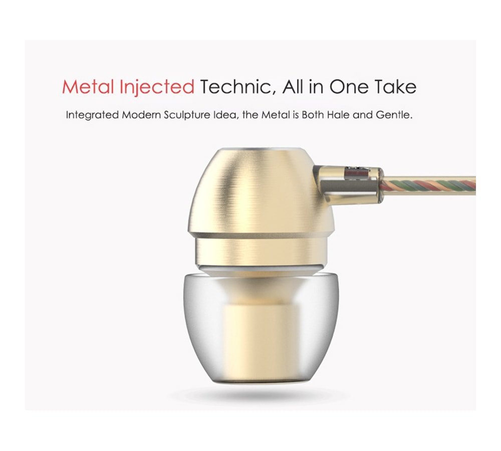 UIISII HM7 In-ear Wired Fragrance Music Earphones with On-cord Control- Silver