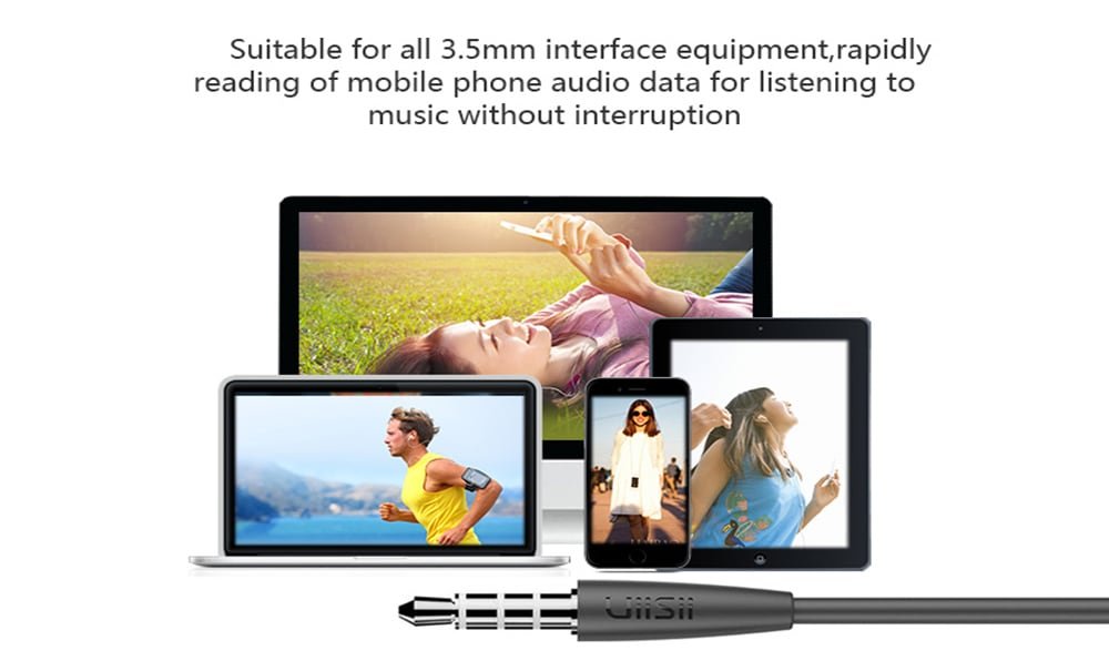 UIISII C200 In-ear Wired HiFi Music Earphones with On-cord Control UIISII C200 In-ear Wired HiFi Music Earphones with On-cord Control