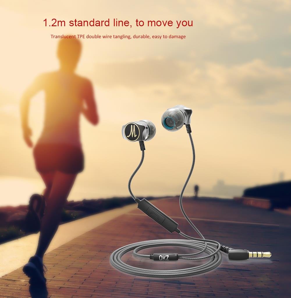 Original QKZ DM7 Zinc Alloy In Ear Earphone - Black Original QKZ DM7 Zinc Alloy In Ear Earphone - Black