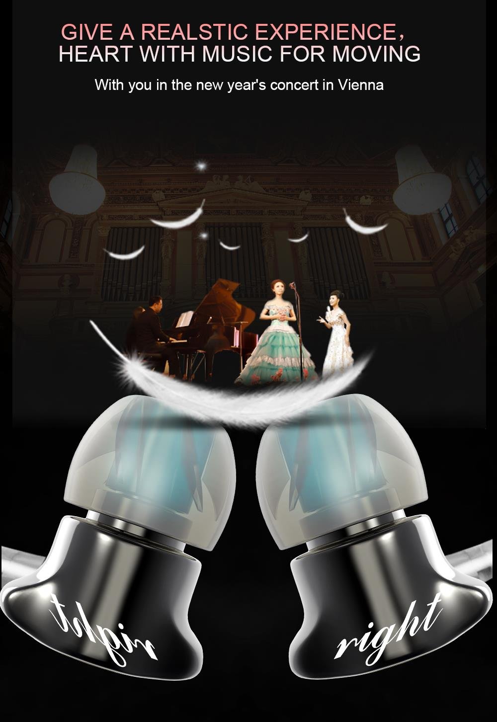 Original QKZ DM7 Zinc Alloy In Ear Earphone - Black Original QKZ DM7 Zinc Alloy In Ear Earphone - Black