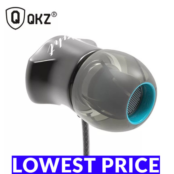 Original QKZ DM7 Zinc Alloy In Ear Earphone - Black | Buy Online At ...