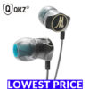 Original QKZ DM7 Zinc Alloy In Ear Earphone - Black