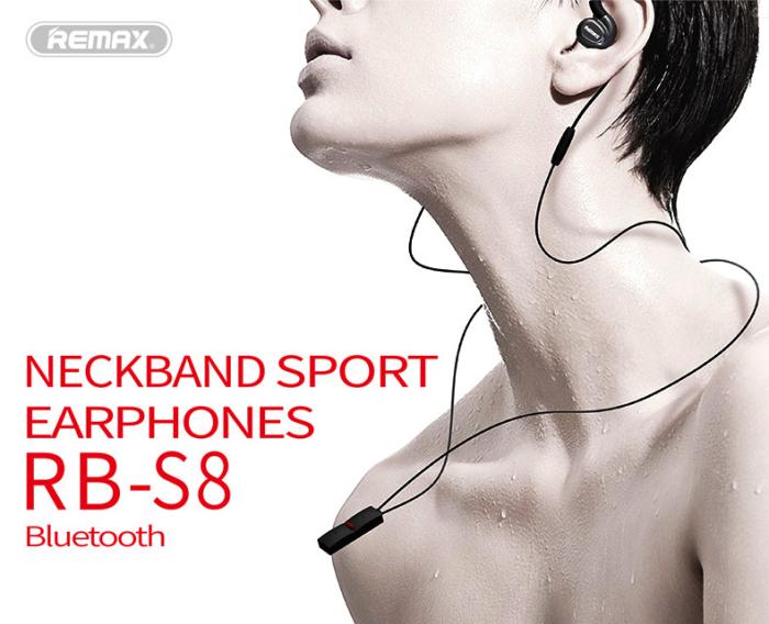 REMAX Official Store -Bluetooth Headphones Sporty RB-S8