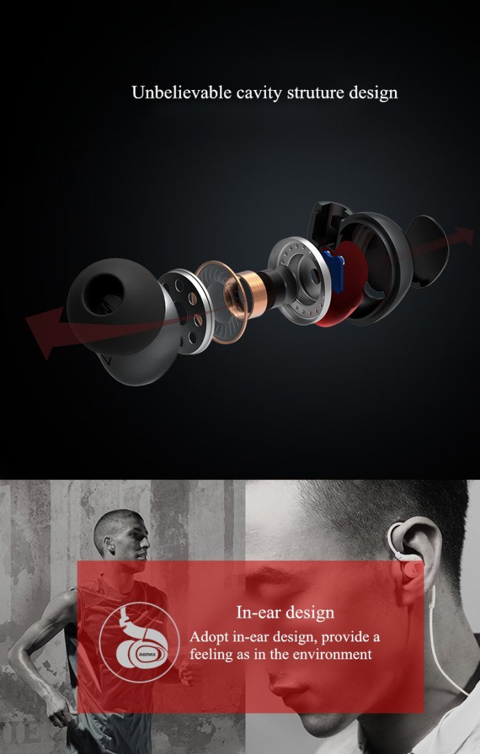 REMAX Official Store -Bluetooth Headphones Sporty RB-S8