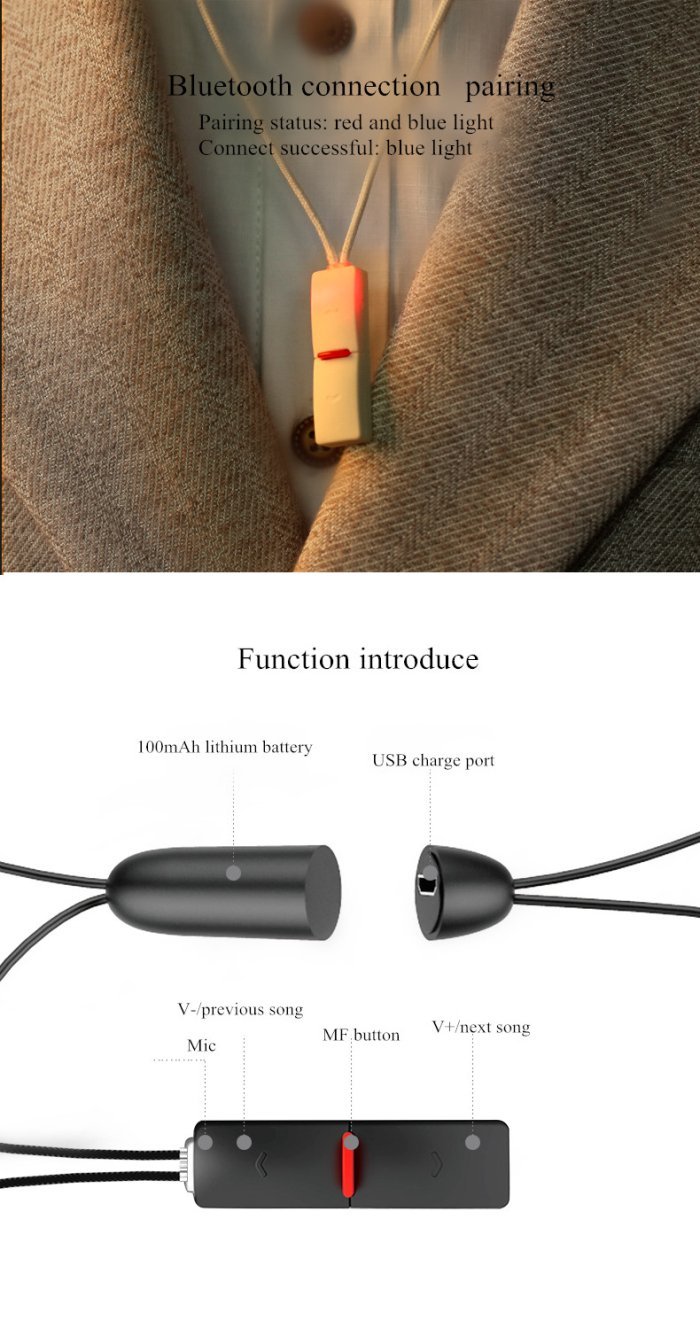 REMAX Official Store -Bluetooth Headphones Sporty RB-S8