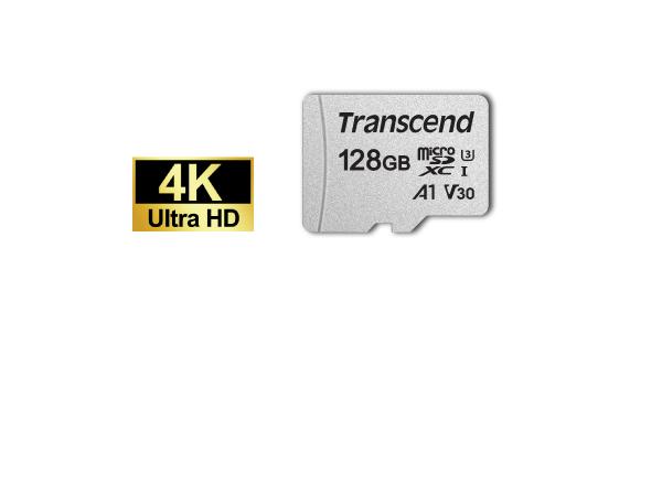 Transcend 128GB micro SD SDXC/SDHC 300S Memory Card with Adapter