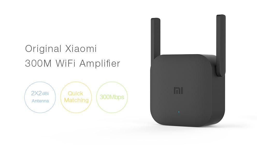 Original Xiaomi Pro 300M WiFi Amplifier for Mi Router- Black