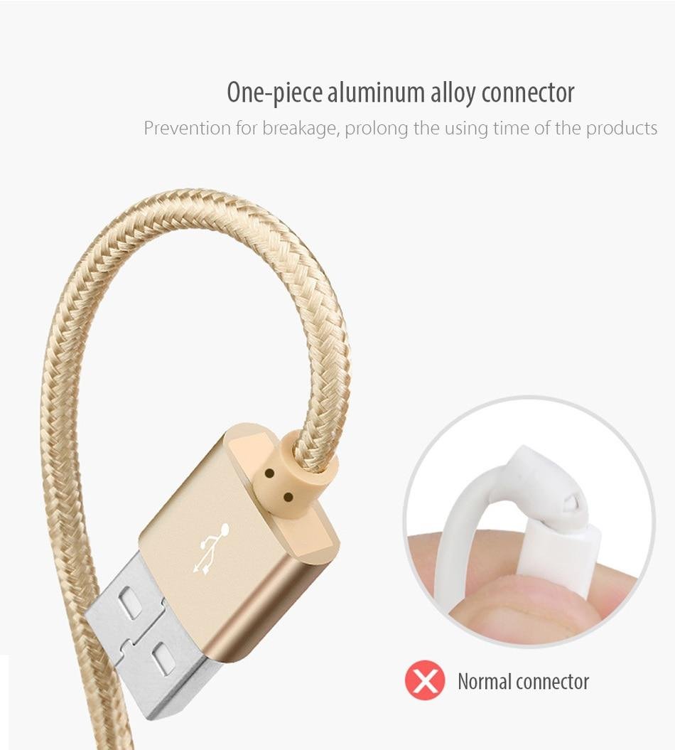 Original Awei CL 10 Micro USB Data Cable For Android with Fast Charging aeProduct.getSubject ()