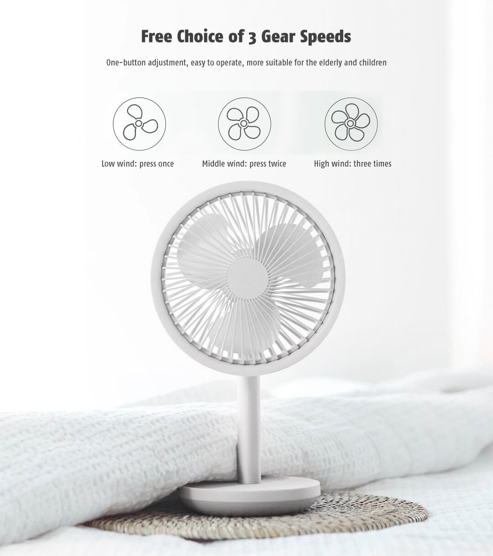 SOLOVE Home Portable Mini Mute Desktop Fan from Xiaomi youpin- Black