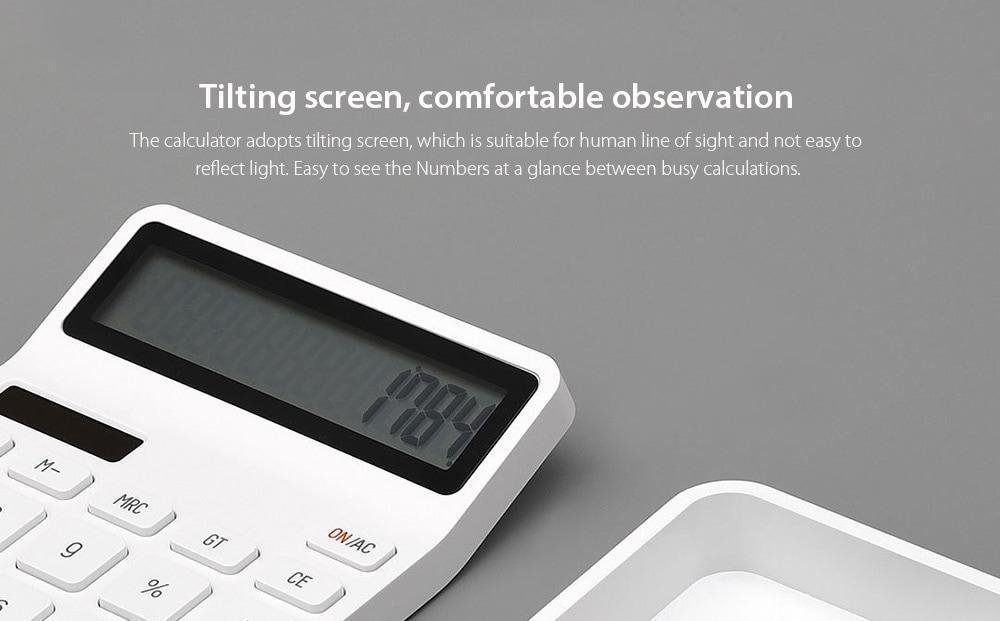 Solar Desktop Calculator from Xiaomi youpin- White Solar Desktop Calculator from Xiaomi youpin- White