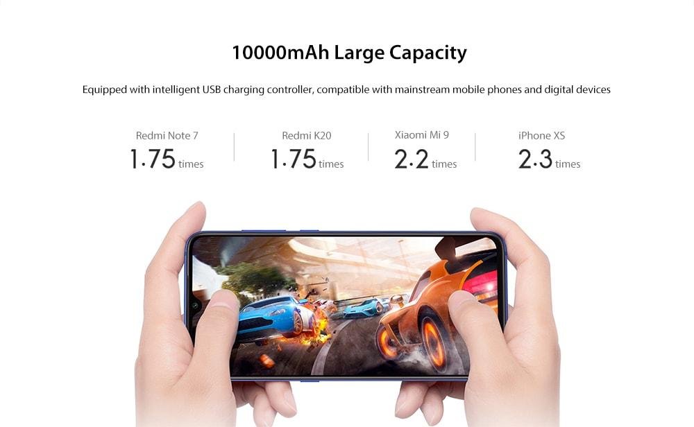 Xiaomi PB100LZM Redmi Power Bank 10000mAh Dual Input / Output Ports / 18W Charging Standard Version- White Xiaomi PB100LZM Redmi Power Bank 10000mAh Dual Input / Output Ports / 18W Charging Standard Version- White