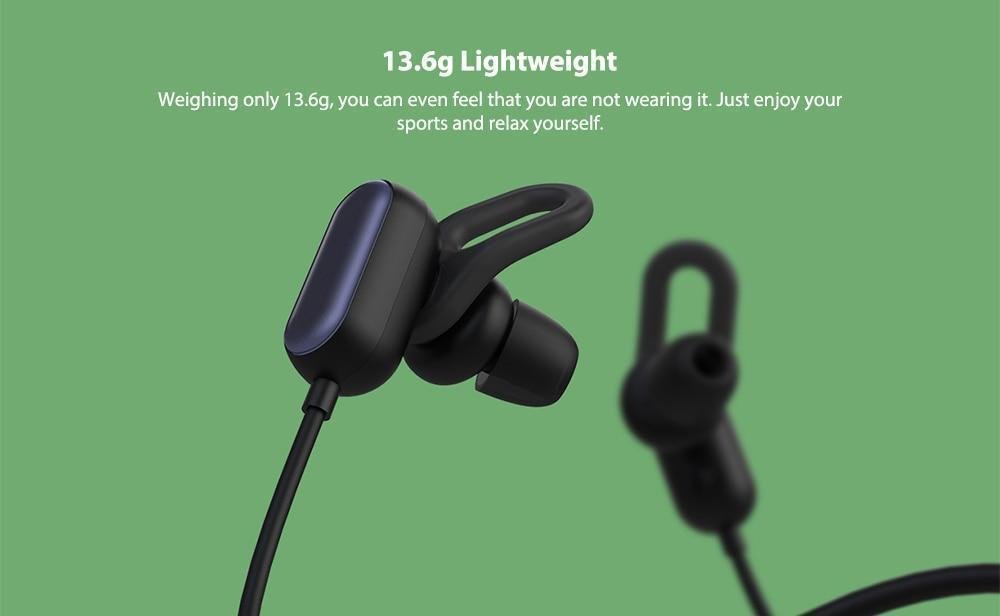 Xiaomi YDLYEJ03LM IPX4 Waterproof In-ear Sports Earphone Bluetooth Earbuds with Line Control Microphone Youth Edition- Black Xiaomi YDLYEJ03LM IPX4 Waterproof In-ear Sports Earphone Bluetooth Earbuds with Line Control Microphone Youth Edition- Black