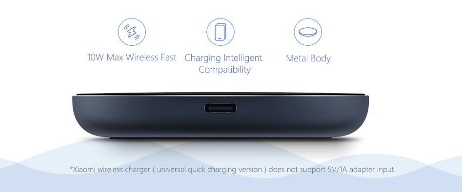 Original Xiaomi Mi 10W Wireless Charging Pad - Black