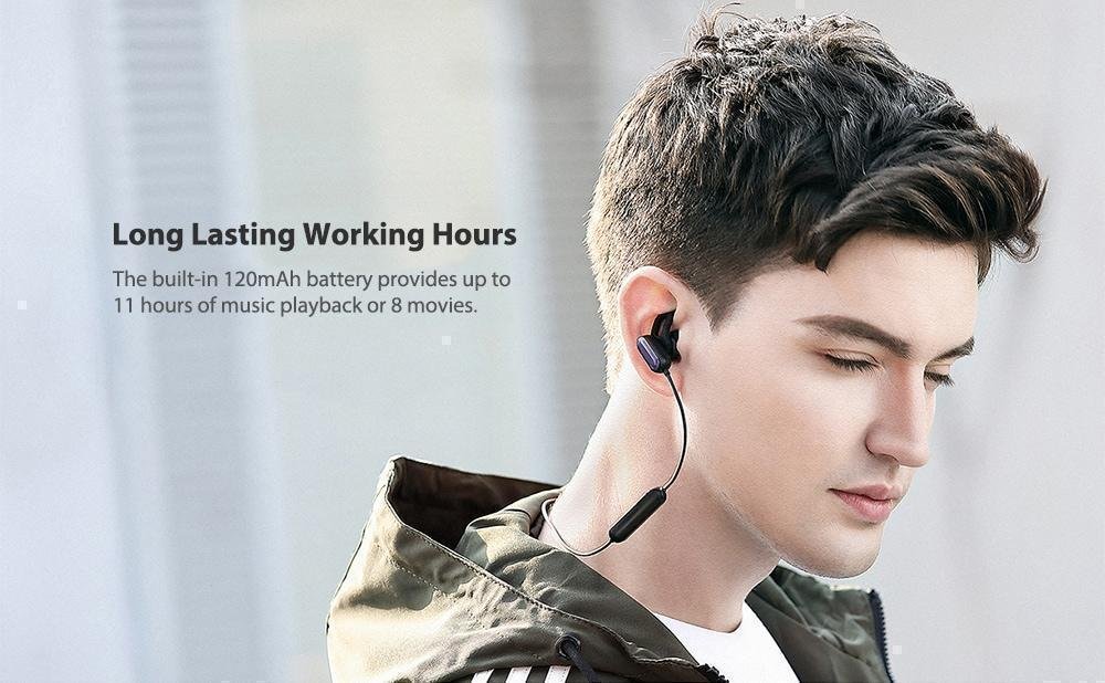 Xiaomi YDLYEJ03LM IPX4 Waterproof In-ear Sports Earphone Bluetooth Earbuds with Line Control Microphone Youth Edition- Black Xiaomi YDLYEJ03LM IPX4 Waterproof In-ear Sports Earphone Bluetooth Earbuds with Line Control Microphone Youth Edition- Black