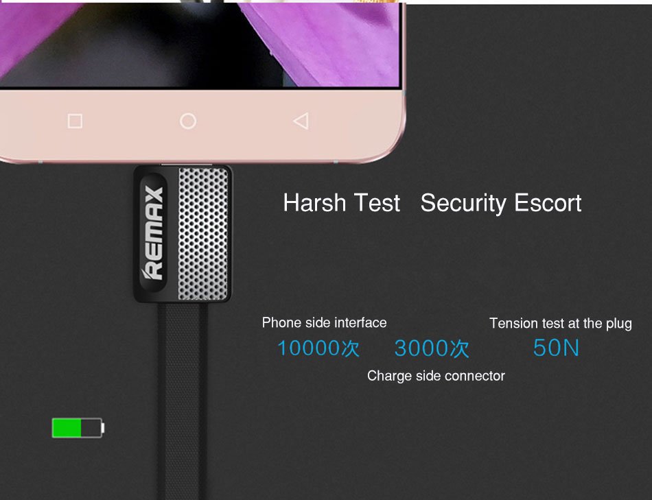 Original Remax RC-044a Metal Platinum Type-C USB Data Cable - black Original Remax RC-044a Metal Platinum Type-C USB Data Cable - black