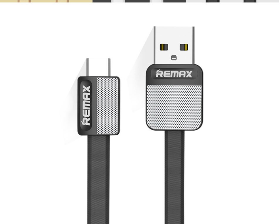 Original Remax RC-044a Metal Platinum Type-C USB Data Cable - black Original Remax RC-044a Metal Platinum Type-C USB Data Cable - black