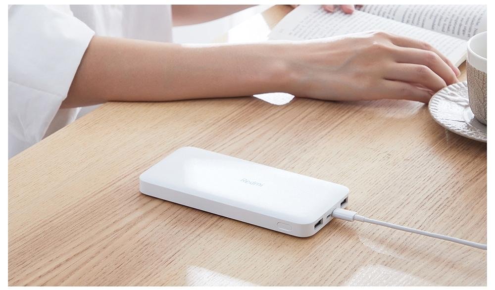 Xiaomi PB100LZM Redmi Power Bank 10000mAh Dual Input / Output Ports / 18W Charging Standard Version- White Xiaomi PB100LZM Redmi Power Bank 10000mAh Dual Input / Output Ports / 18W Charging Standard Version- White