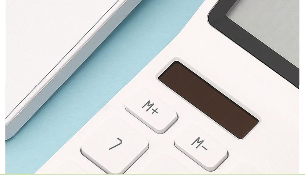 Solar Desktop Calculator from Xiaomi youpin- White Solar Desktop Calculator from Xiaomi youpin- White