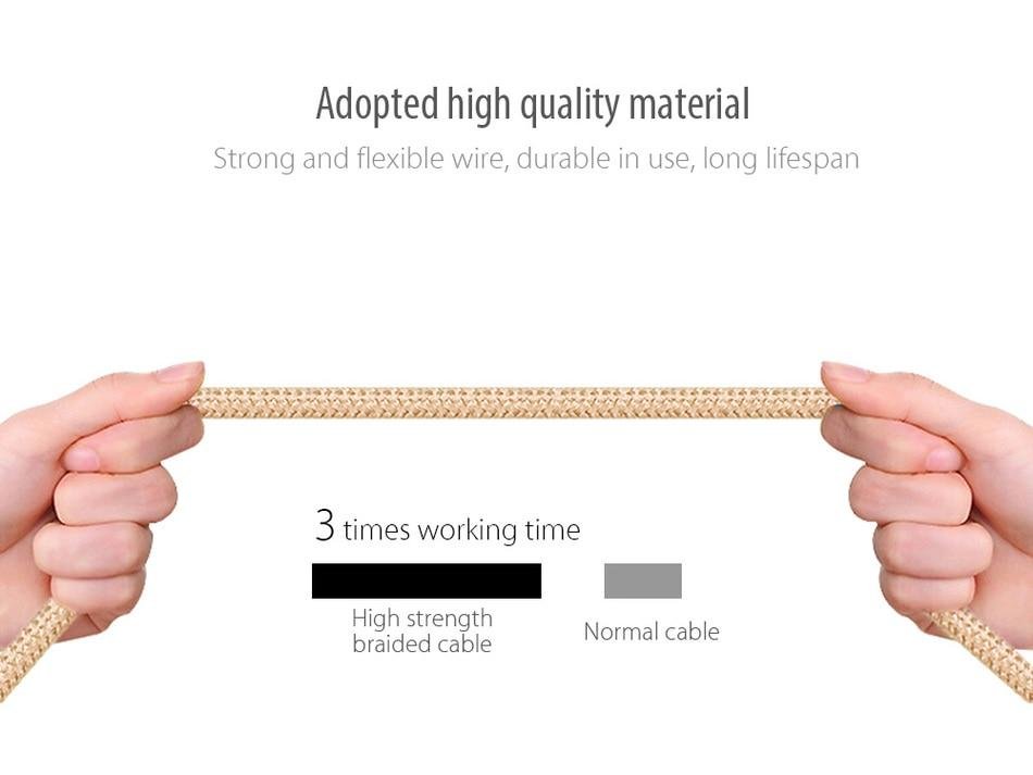 Original Awei CL 10 Micro USB Data Cable For Android with Fast Charging aeProduct.getSubject ()