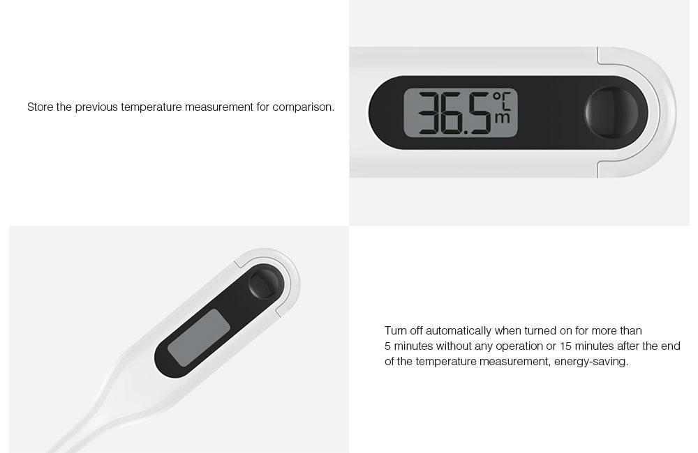 Xiaomi MMC - W201 Dual-purpose Portable LCD Medical Electronic Thermometer- White