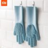 Original Xiaomi Jordan & Judy Silicone Cleaning Gloves for Home Kitchen – Blue