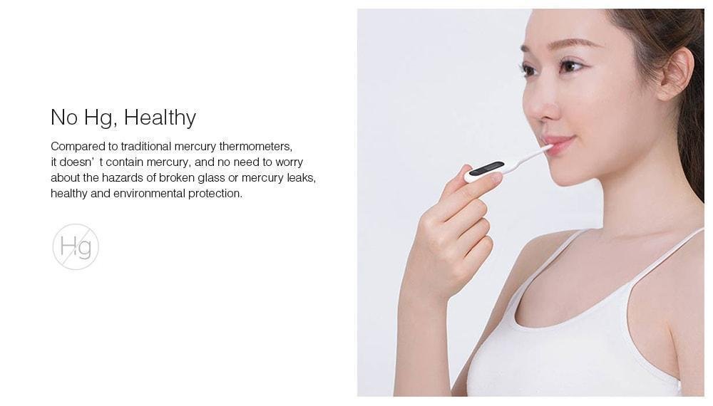 Xiaomi MMC - W201 Dual-purpose Portable LCD Medical Electronic Thermometer- White