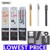Original Remax RC-044m Metal Platinum Micro USB Data Cable - black