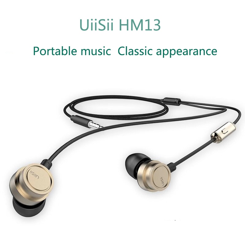 UiiSii HM13 In-Ear Dynamic Headset with Microphone with carrying pouch