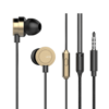 Original UiiSii HM13 In-Ear Dynamic Headset with Microphone with carrying pouch - gold