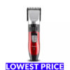 Original Kemei KM-730 Rechargeable Hair Clipper and Trimmer - Black and Red