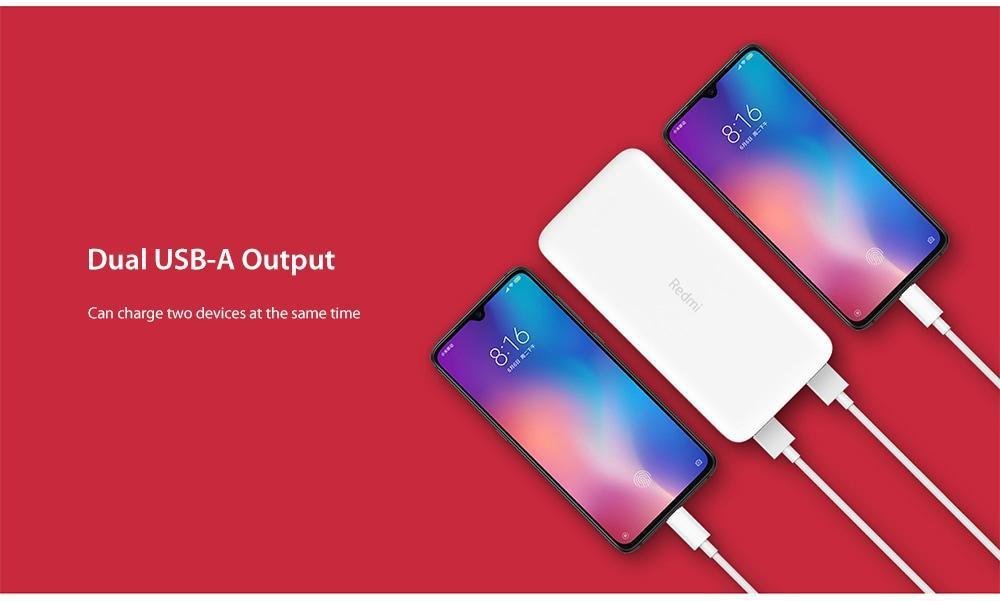 Xiaomi PB200LZM Redmi Power Bank 20000mAh Dual Input / Output Ports / 18W Charging Fast Charge Version- White Xiaomi PB200LZM Redmi Power Bank 20000mAh Dual Input / Output Ports / 18W Charging Fast Charge Version- White